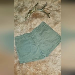 Khaki Green Cuffed shorts Size 6